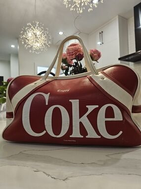 Vintage Coca Cola Red & White Women’s/ Mens  Duffel Bag